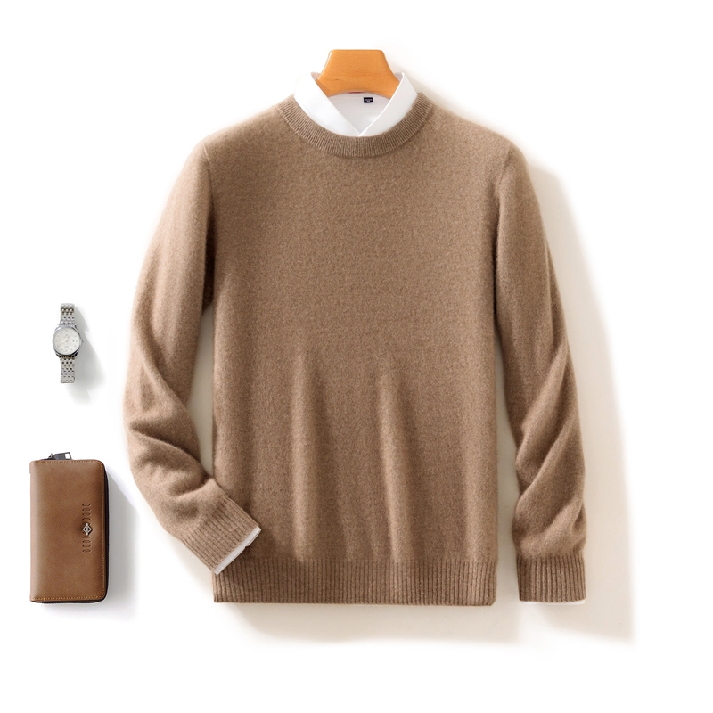 Winter Clothing Colors - Męski sweter basic z wełny merino