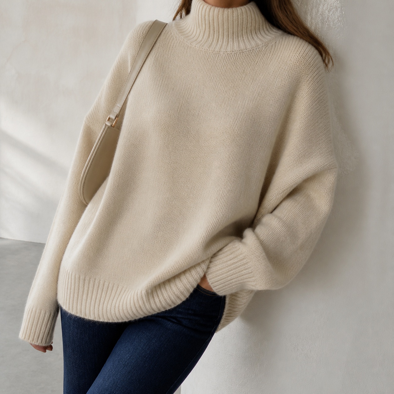 Winter Clothing H&M - Damska zimowa odzież: golf, długi rękaw,