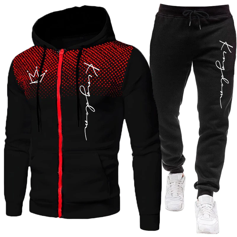 Winter Clothing Clearance Sale - Męski dres z kurtką, casualowy, w