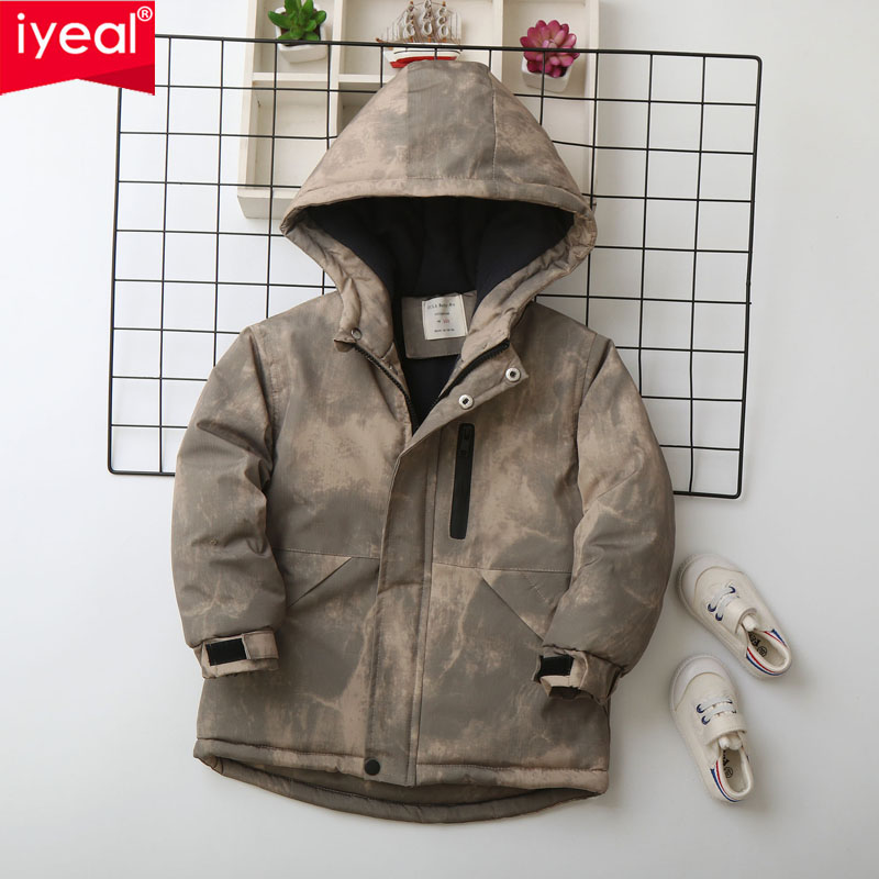 Winter Clothing Drawing For Kids - IYEAL Chłopięca zimowa kurtka kamuflażowa dla