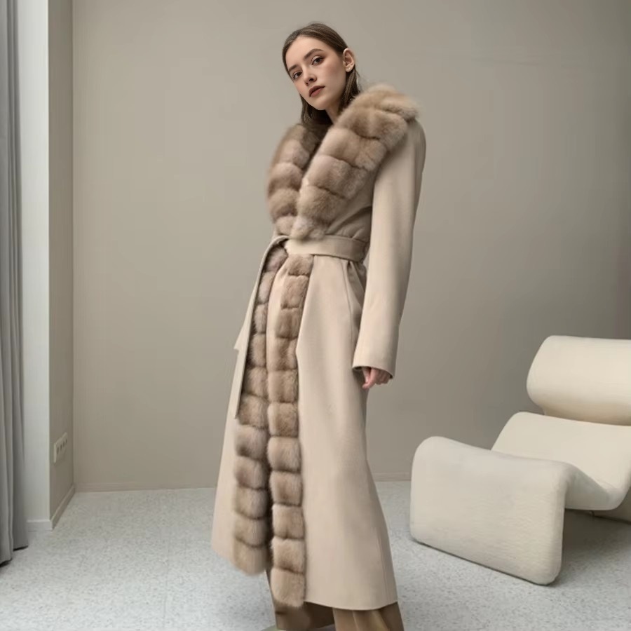 Wool Blend Coat - Zimowy płaszcz z kaszmiru i wełny,