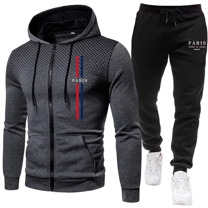 Winter Clothing - Męski dres sportowy z kurtką na