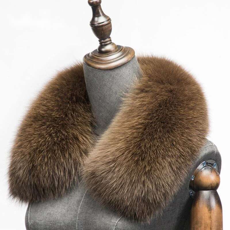 Winter Clothing Clearance Sale - Zimowy szalik z naturalnego futra lisa