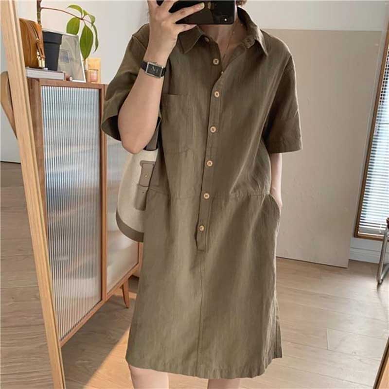 Winter Clothing H&M - Modne sukienki midi z klapami, guzikami