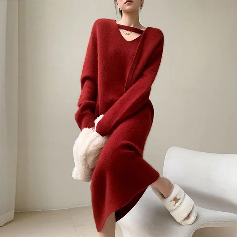 Winter Clothing H&M - Sukienka swetrowa damska 2025 nowa codzienna