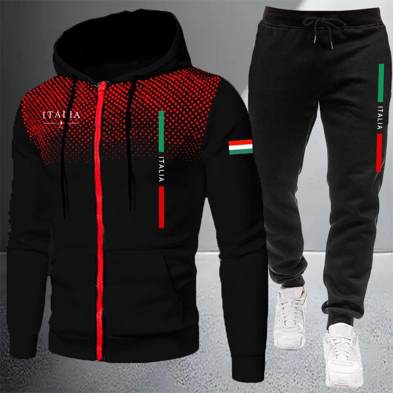 Męski dres sportowy z kapturem – Winter Clothing Clearance Sale recenzja i cena
