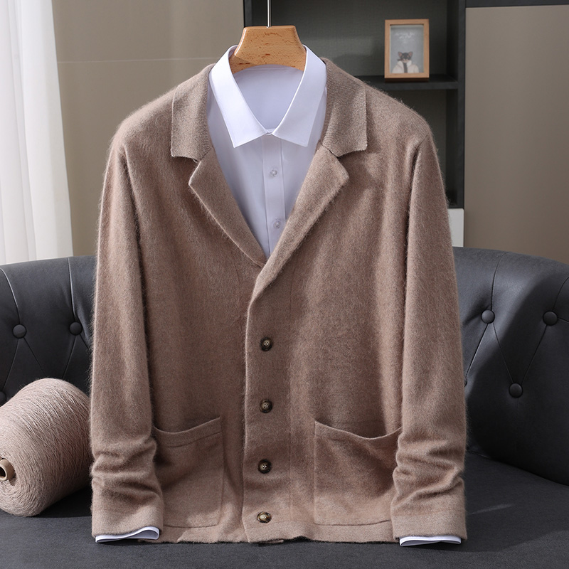 Nowy kardigan męski z wełny no – Wool Blend Coat recenzja i cena