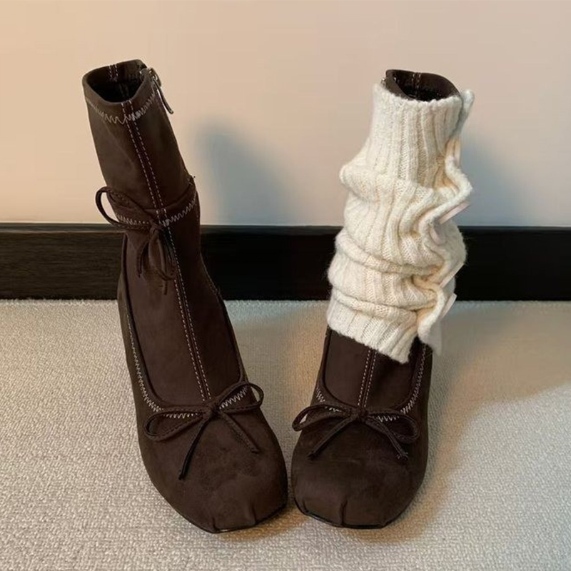 Botki damskie na wysokim obcas – Winter Clothing Clearance Sale recenzja i cena