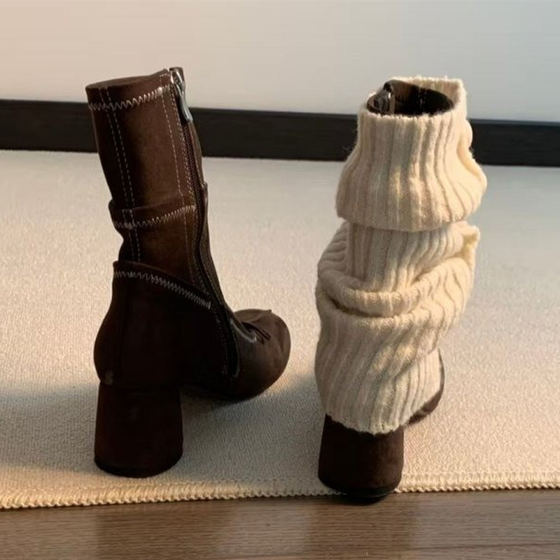 Botki damskie na wysokim obcas – Winter Clothing Clearance Sale recenzja i cena