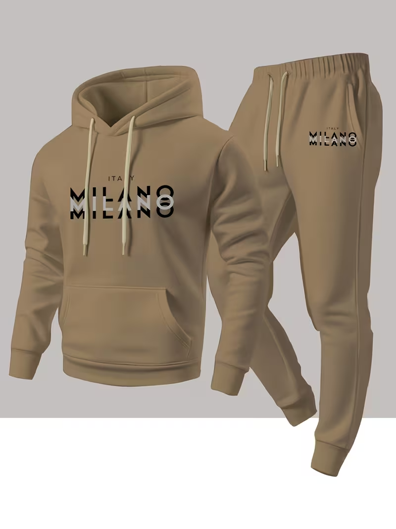 Męski modny zestaw z nadrukiem – Winter Clothing recenzja i cena