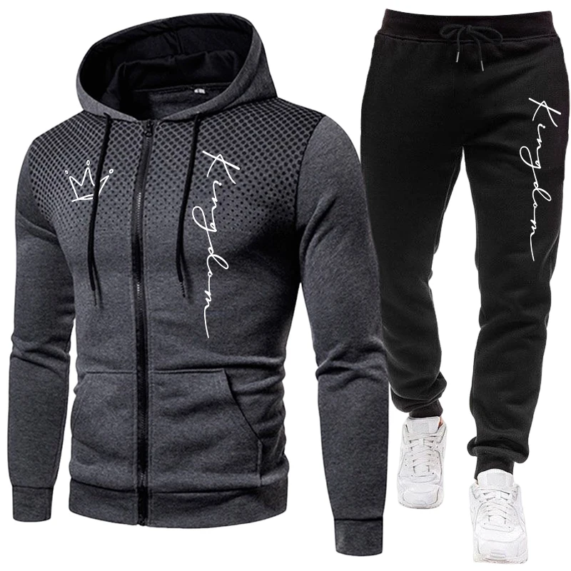 Męski dres z kurtką, casualowy – Winter Clothing Clearance Sale recenzja i cena