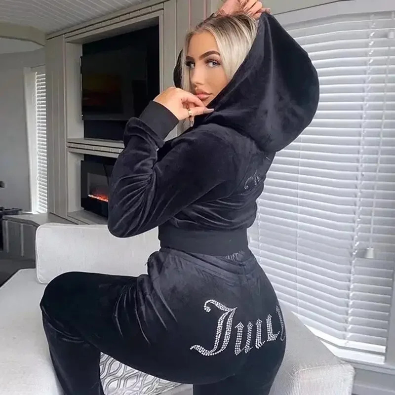 Damski welurowy dres Juicy Cou – Winter Clothing Clearance Sale recenzja i cena