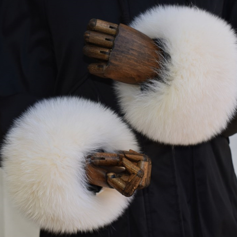 Mankiety z futra lisa dla kobi – Winter Clothing Clearance Sale recenzja i cena
