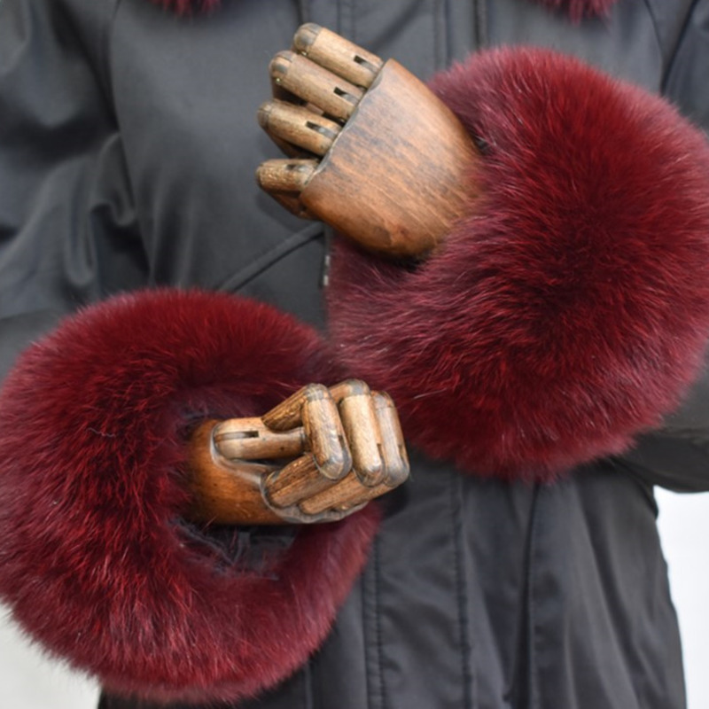 Mankiety z futra lisa dla kobi – Winter Clothing Clearance Sale recenzja i cena