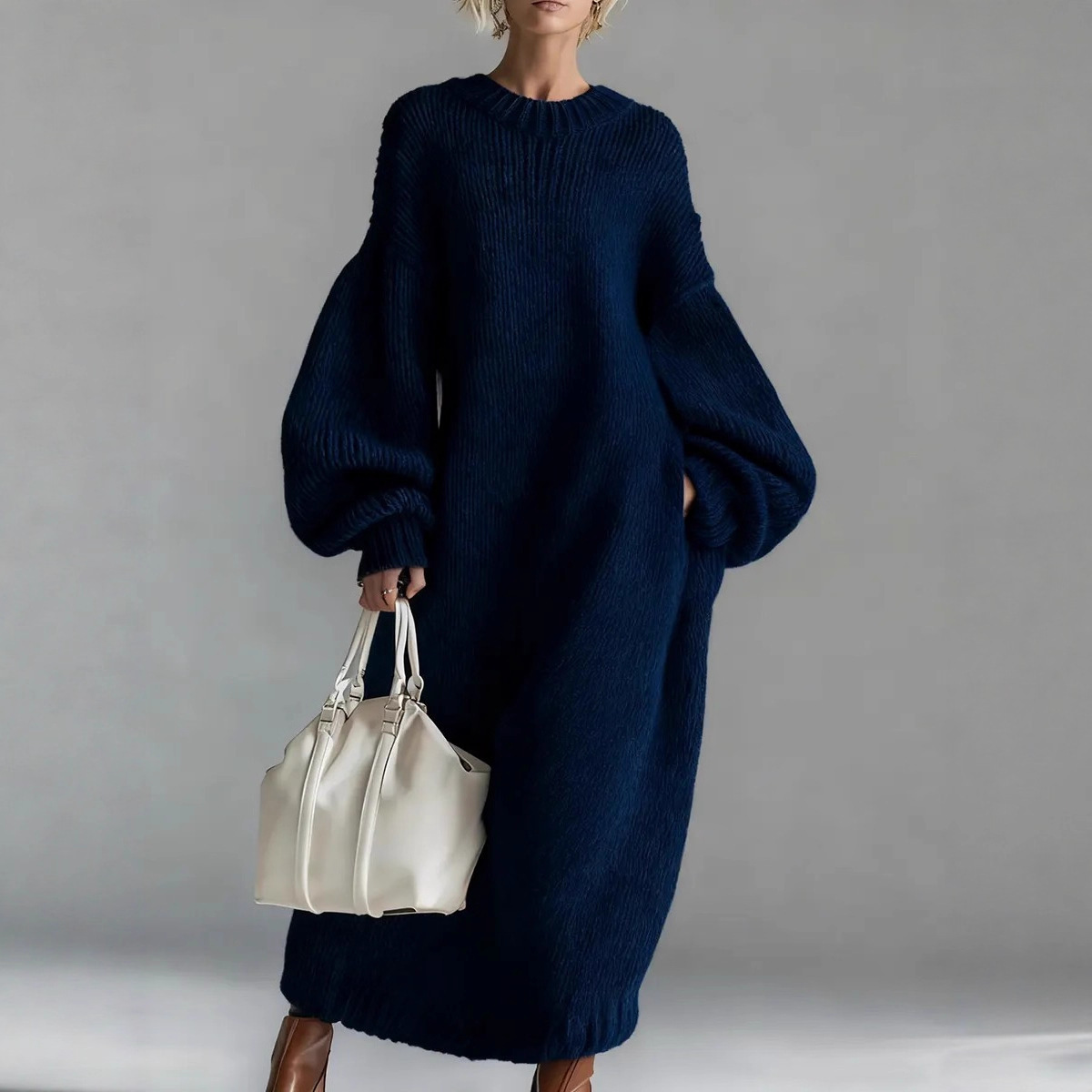 Sukienka swetrowa oversize z b – Winter Clothing H&M recenzja i cena