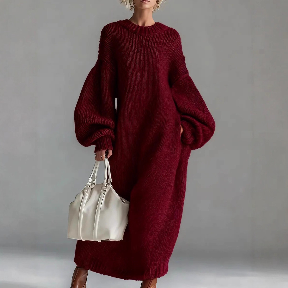 Sukienka swetrowa oversize z b – Winter Clothing H&M recenzja i cena