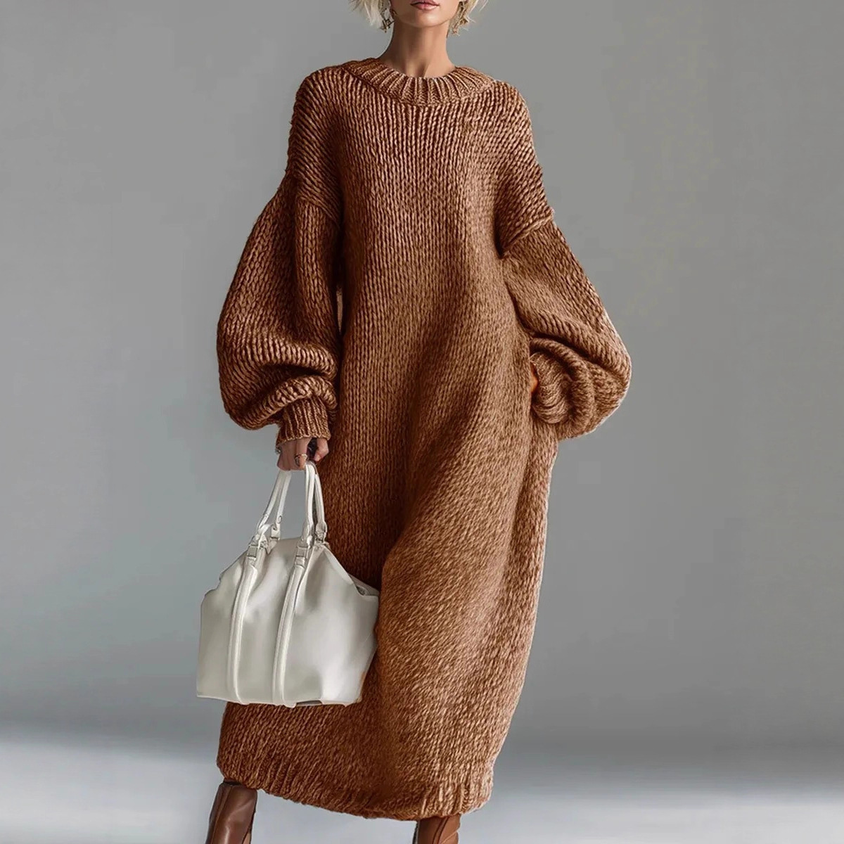 Sukienka swetrowa oversize z b – Winter Clothing H&M recenzja i cena
