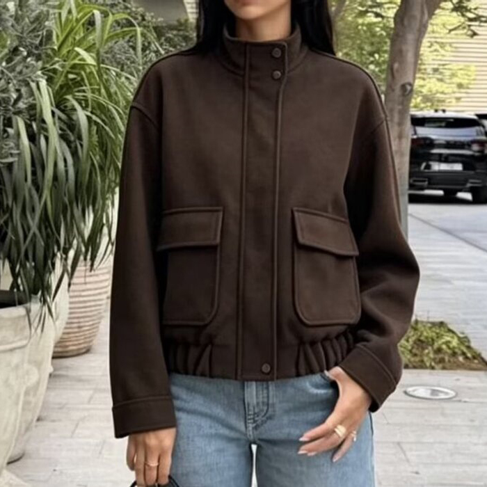 Minimalistyczna damska kurtka  – Wool Blend Coat recenzja i cena