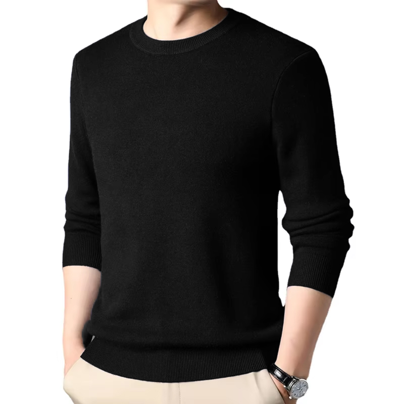 Męski sweter z dzianiny w jedn – Wool Blend Coat recenzja i cena