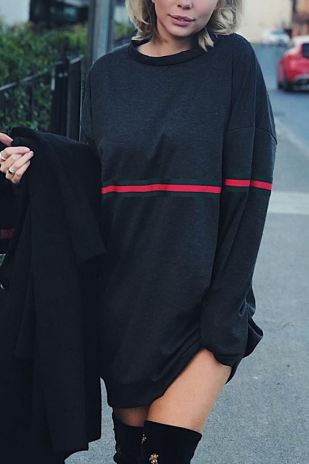 Damska, oversize'owa długa suk – Winter Clothing H&M recenzja i cena