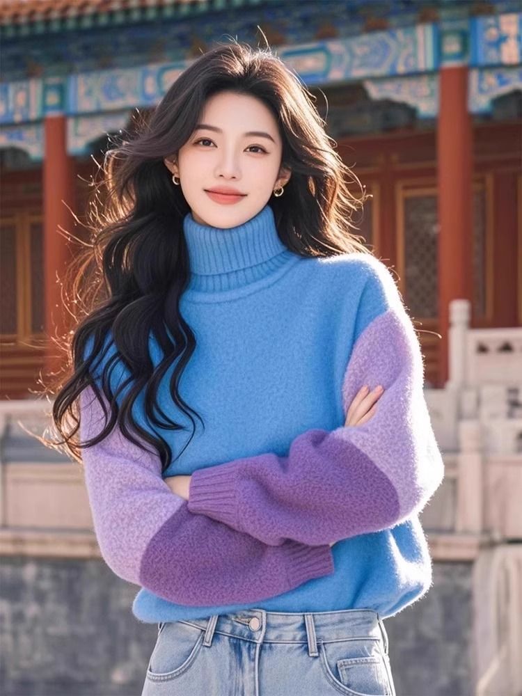 Stylowe swetry z kontrastowymi – Winter Clothing Colors recenzja i cena