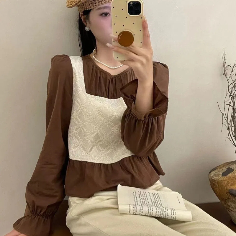 Ins Fake Two Korean Style Shir – Winter Clothing In French recenzja i cena