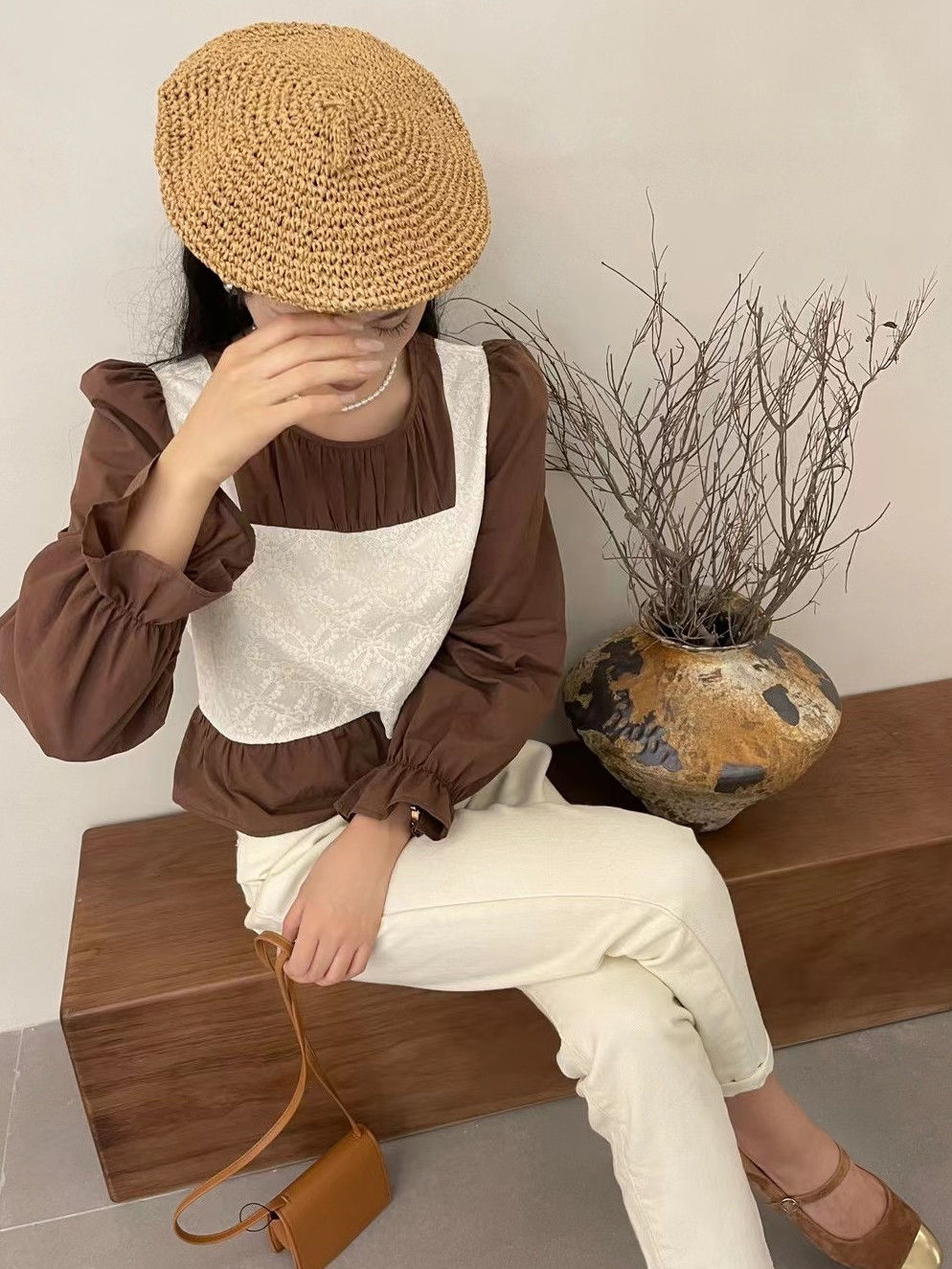 Ins Fake Two Korean Style Shir – Winter Clothing In French recenzja i cena