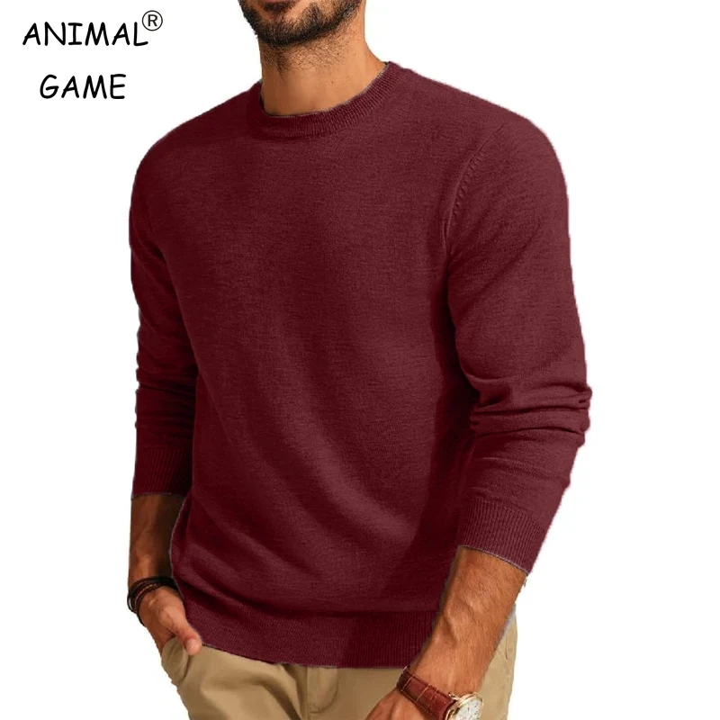 Męskie swetry z długim rękawem – Wool Blend Coat recenzja i cena